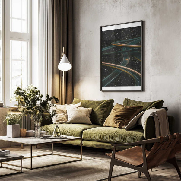 Tablou înramat „Driving Alone Thinking of You” de Taudalpoi