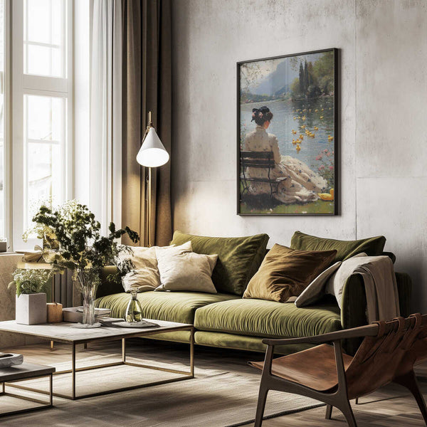 Tablou înramat „Tranquil Waterside” de Dikhotomy