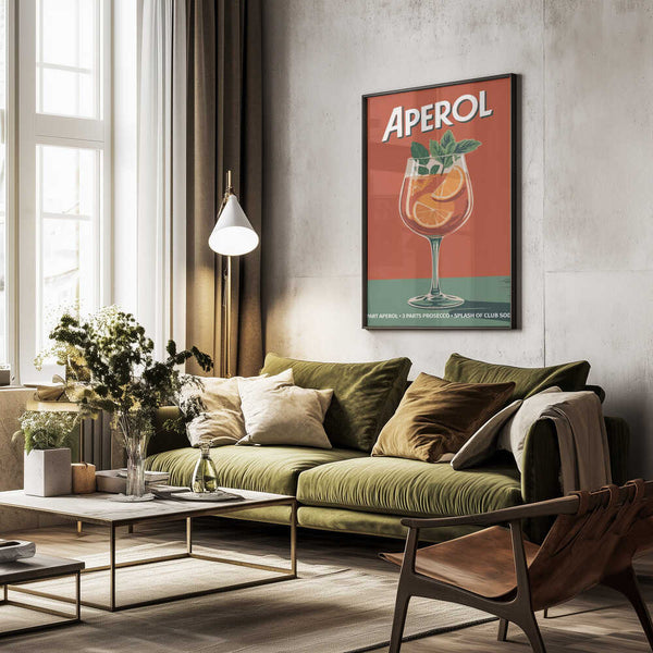 Tablou înramat „Aperol Vintage No 2” de Andreas Magnusson