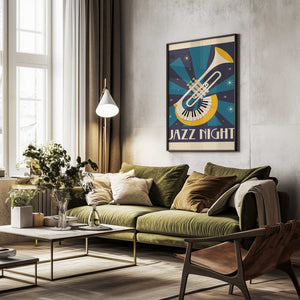 Tablou înramat „Jazz Night” de Andreas Magnusson