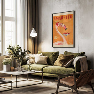 Tablou înramat „Flamingo Delight” de The Whiskey Ginger