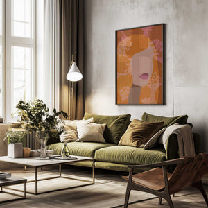 Tablou înramat „Floral Silhouette” de Dina Dankers