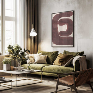 Tablou înramat „Abstract Shape No.4” de THE MIUUS STUDIO