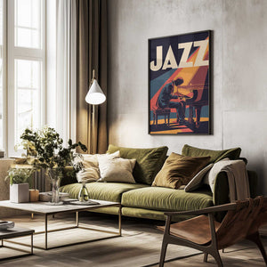 Tablou înramat „Jazz Pianist” de Andreas Magnusson