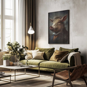 Tablou înramat „Warthog Portrait” de Andreas Magnusson