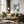 Tablou înramat „Moden Green Line Objects No.11” de THE MIUUS STUDIO
