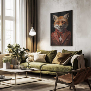 Tablou înramat „Red Fox Portrait” de Andreas Magnusson