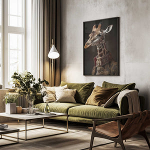 Tablou înramat „Giraffe Portrait” de Andreas Magnusson
