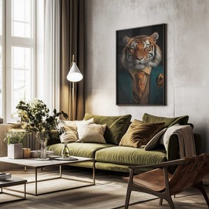 Tablou înramat „Tiger Portrait” de Andreas Magnusson