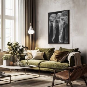 Tablou înramat „Nature\'s great masterpiece, an elephant; the only harmless great thing ...” de Yvette Depaepe