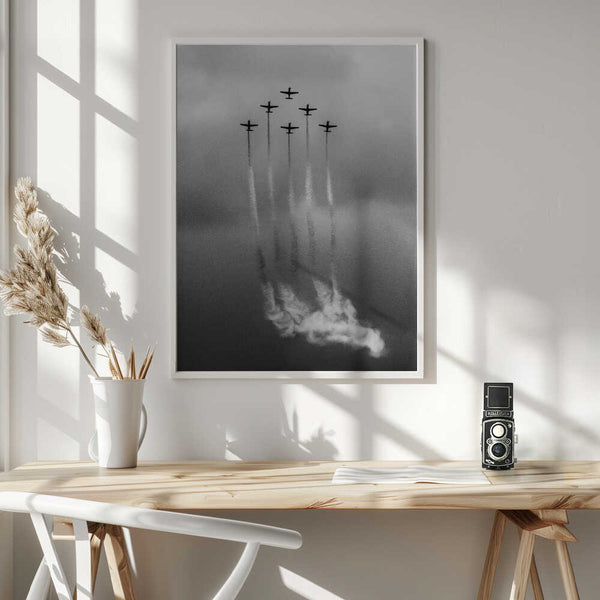 Tablou înramat „Six on Cloud” de Antonyus Bunjamin (Abe)