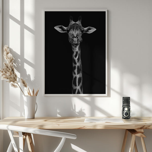 Tablou înramat „Giraffe Portrait” de WildPhotoArt