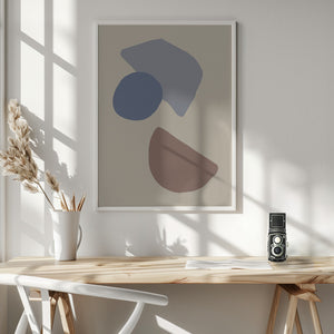 Tablou înramat „Organic Shapes 04” de Pictufy Studio
