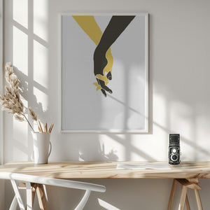 Tablou înramat „Holding Hands” de Pictufy Studio II