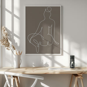 Tablou înramat „Sitting Down 02” de Pictufy Studio II