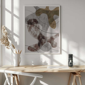 Tablou înramat „Brown Seaweed” de Pictufy Studio II