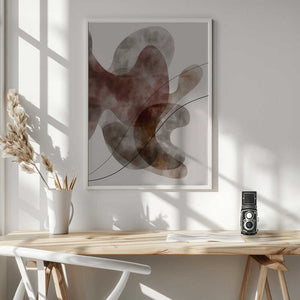 Tablou înramat „Red Seaweed” de Pictufy Studio II