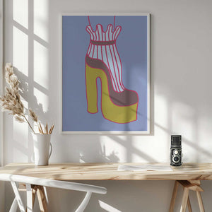 Tablou înramat „Yellow Heel 01” de Pictufy Studio