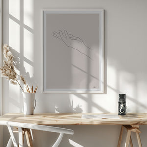 Tablou înramat „Hand Drawing” de Pictufy Studio II