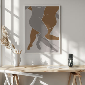 Tablou înramat „Lovers Beige” de Pictufy Studio II