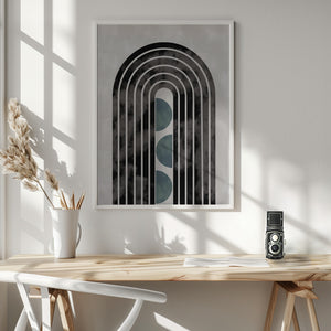 Tablou înramat „arch_capsule_001_green” de Pictufy Studio II
