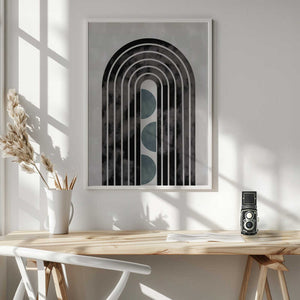 Tablou înramat „arch_capsule_001_green” de Pictufy Studio II