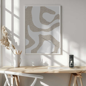 Tablou înramat „Sandy Contours” de uplusmestudio