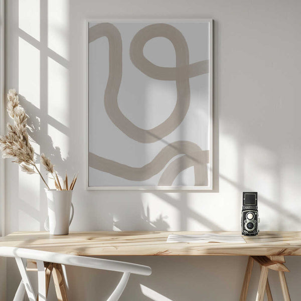 Tablou înramat „Gentle Serpentine Path” de uplusmestudio