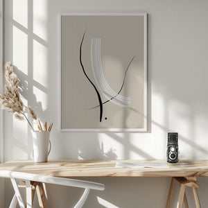Tablou înramat „Curved Elegance” de uplusmestudio