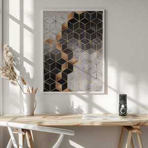 Tablou înramat „Smoky Cubes” de Elisabeth Fredriksson