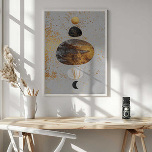Tablou înramat „Sun And Moon” de Elisabeth Fredriksson
