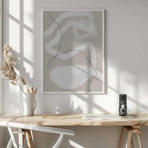 Tablou înramat „Organic Lines And Shapes” de uplusmestudio