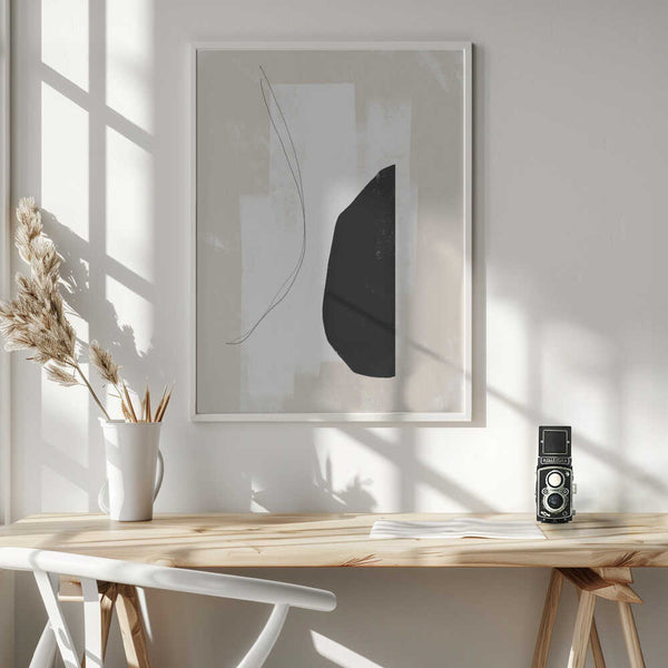 Tablou înramat „Monochrome Harmony” de uplusmestudio