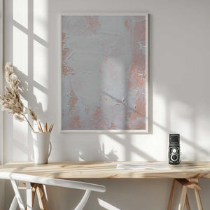 Tablou înramat „Minimalist Design With Peach And White Tones” de uplusmestudio
