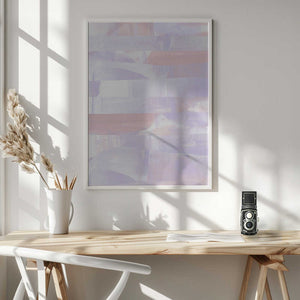 Tablou înramat „Pastel Hues Of Lavender And Peach” de uplusmestudio