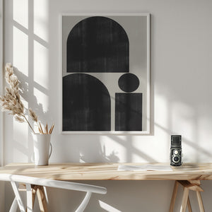 Tablou înramat „Geometric Silence” de THE MIUUS STUDIO