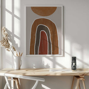 Tablou înramat „Earthy Arches” de THE MIUUS STUDIO