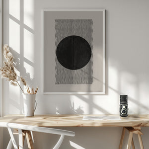 Tablou înramat „Wave Eclipse” de THE MIUUS STUDIO