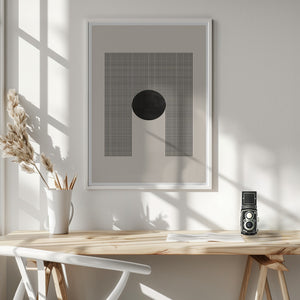 Tablou înramat „Geometric Eclipse” de THE MIUUS STUDIO
