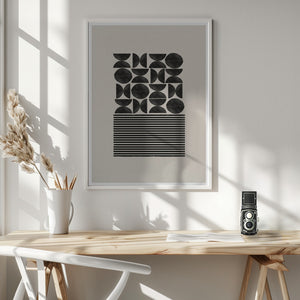 Tablou înramat „Geometric Balance” de THE MIUUS STUDIO