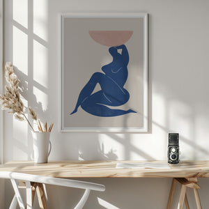 Tablou înramat „Harmony in Blue” de THE MIUUS STUDIO
