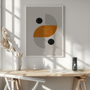 Tablou înramat „Geometric Harmony” de THE MIUUS STUDIO