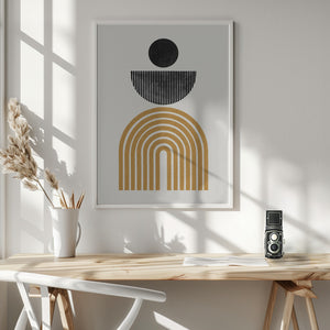 Tablou înramat „Geometric Harmony” de THE MIUUS STUDIO