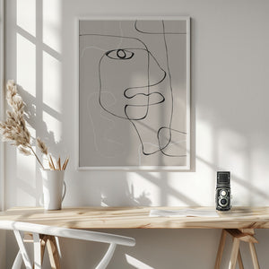 Tablou înramat „Line Expression” de THE MIUUS STUDIO