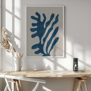 Tablou înramat „Blue Coral Dance” de THE MIUUS STUDIO