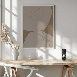 Tablou înramat „Curves of Serenity” de THE MIUUS STUDIO