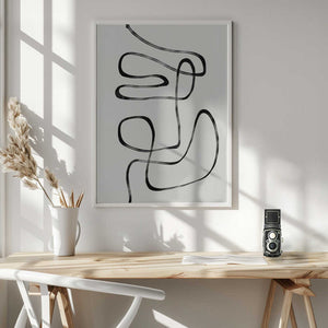 Tablou înramat „Infinite Curves” de THE MIUUS STUDIO