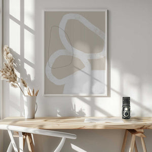 Tablou înramat „Intertwined Organic Shapes” de uplusmestudio