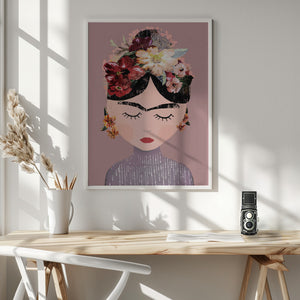 Tablou înramat „Floral Serenity” de Treechild