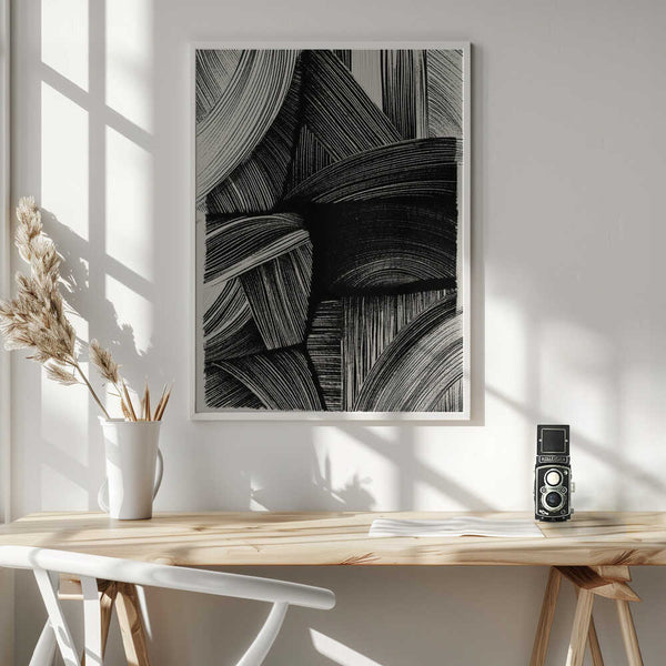 Tablou înramat „Curved Line Symphony” de Treechild